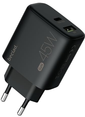 beclad. 45W 2 Port Travel Adapter (C+A Max 20W) BE-PT745