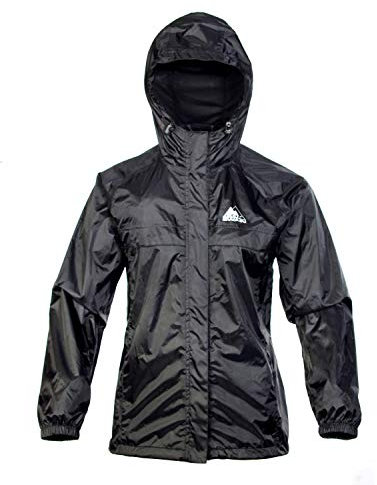 Cox Swain 2-Lagen Damen Outdoor Funktions Regenjacke - 3.000mm Wassersäule -3.000mm Atmungsaktivität, Colour: Black, Size: XL