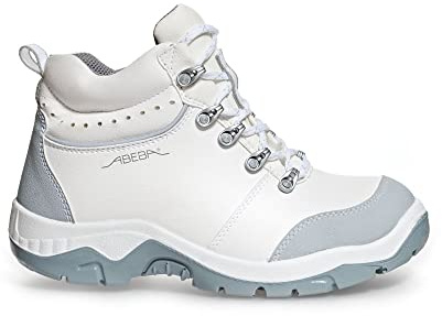 ABEBA 2172 ANATOM Stiefel, S2, SRC, Weiß/Grau, Größe 45