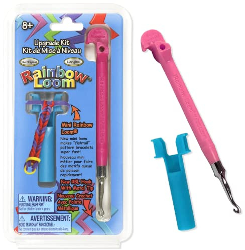 Rainbow Loom 494 RA0001 Metal Hook Tool Upgrade Kit with Anti Counterfeit Code (Pink)