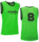athletikor 12 Fußballleibchen mit Rückennummern - Trainingsleibchen - Leibchen - Markierungshemden (Grün, ab B Jugend - Erwachsene XL: 73X60CM)