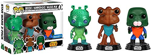 Funko POP! Star Wars: Greedo, Hammerhead, Walrus Man Cantina Exclusive 3-Pack