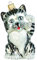 Unbekannt Christbaumschmuck Figuren Katzen Christbaumkugeln Weihnachtskugeln Weihnachts-Baumschmuck Baumkugeln Deko Silber - schwarz