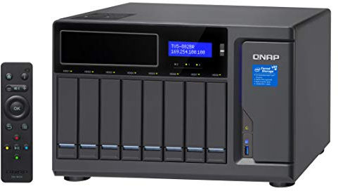 QNAP TVS-882BR-i5-16G; Blu-ray RDX Backup NAS, Disc Backup Brennen, Videowiedergabe & Dateifreigabe
