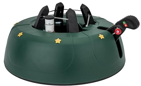 Star-Max F-H-S Modèle 2018 Support de Sapin de Noël pour Hauteur d'arbre jusqu'à 2,5 m avec Fonction Levier et Technique à Corde, réservoir d'eau de 2,5 l, Vert 2,5 l, 2,5 l