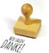 Frau WunderVoll® Stempel WIR Sagen Danke aus Holz, Schrift-/ Motivgröße: 3 x 2 cm/Motivstempel Textstempel Gummi Holz Gummistempel Stempel Gastgeschenk Stempel Hochzeit Dekostempel