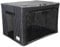 Periea ‘Beau’ Folding Collapsible Stackable Fabric Home Storage Boxes with Steel Frames (Black with White Polka Dots, Large)