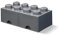 Room Copenhagen Lego 8 Noppen, 2 Schubladen, stapelbare Box, 9,4 l,one Size 40061754 Lego 199 - Dark Stone Grey