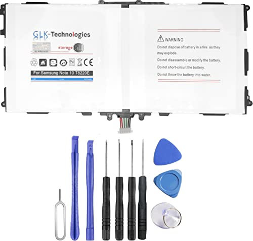 High Power Akku kompatibel mit Samsung Galaxy Note 10.1 2014 SM-P600/ SM-P601/ SM P605 T8220E, T8220 | Original GLK-Technologies® Batterie | 8220 mAh Kapazität | inkl Werkzeugset // NEU