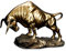 Desktop-Skulptur Stier Statue Tier Skulptur Abstrakte Kunstfiguren Home Decorations Ornamente Handwerk Modell Büro Möblierung Geschenke