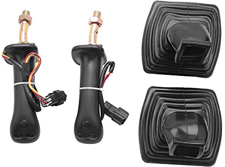 Bottam 2 Pezzi L + R 3 Pulsanti Escavatore Joystick Assy Ingranaggi Copertura Antipolvere per Doosan DH DX150 215 225 300 370-9C