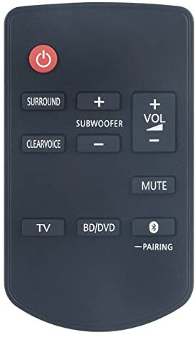 ALLIMITY N2QAYC000103 Fernbedienung Ersetzen für Panasonic Sound Bar SC-HTB18 SC-HTB18-GN SC-HTB18-EB SC-HTB18-EB-K SC-HTB18-EG SC-HTB18-GJ SC-HTB18GN SC-HTB18EB SC-HTB18EB-K SC-HTB18EG SC-HTB18GJ