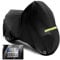 WOLTU Motorrad Abdeckplane Outdoor 210D Oxford Stoff, Motorradabdeckung wasserdicht Winterfest, Motorradgarage mit Schlosslöchern, Staub-, Regen- und UV-Schutz, 245×105×125 cm Schwarz