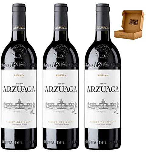 Arzuaga - Envío Gratis 24 H - Vino Tinto Ribera del Duero -Vino Regalo - Cosecha Privada (3 x Botella 75 cl, Reserva)