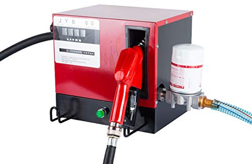 Pompa diesel autoadescante da 550 W, 230 V, 60 l/min, stazione di benzina diesel, con pistola di erogazione, spegnimento automatico