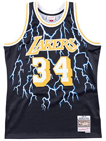 Mitchell & Ness LA Lakers Shaquile O'Neal Lightning Mens Vest SMJYEF18008