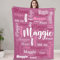 papasgix Personalisierte Decke mit Namen oder Wunschtext extra weiche softe Sofadecke/Wohndecke Kuscheldecke Kinder Personalisiert Geschenke für Geburtstag, Weihnachten