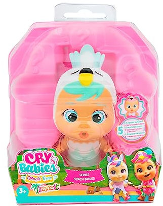 CRY BABIES MAGIC TEARS Tropical Beach Babies Sydney | Puppe zum Sammeln, die echte Tränen weint - mit Badeanzug & 4 Accessoires | Spielzeug und Geschenk für Mädchen und Jungen ab 3 Jahren