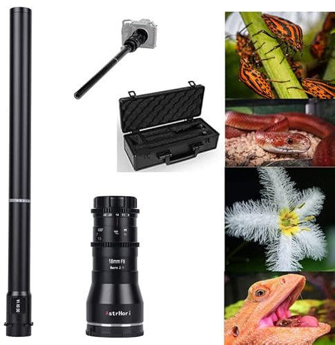 AstrHori 18mm F8 Objektiv APS-C 2X Macro Probe Objektiv für Fuji X Mount Kameras X-A1 X-M1 X-T100 X-T30 X-PR01 X-E1 X-E4 XS10 etc.