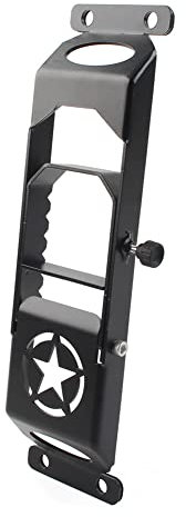 GZYF Repose-pieds en acier massif, 1 pièce, style cinq étoiles, repose-pieds noirs pliables pour escabeau, repose-pieds à charnières de porte de remplacement Pour Wrangler JK 2007-2022