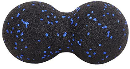 Massageball, Doppelkugelmassageball für Yoga, Physiotherapie, Tiefengewebsmassage, Schmerzlinderung, tragbarer Faszientrainingsball, für Hals, Rücken, Bein(size:6.3 x 3.15inch)