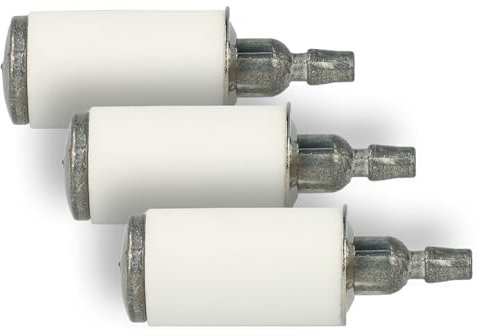 vhbw 3x Filtro carburante compatibile con Husqvarna BVM200VS, 394XP, 3120 XP, 394 dispositivo da giardinaggio come motosega, decespugliatore