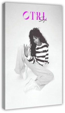 Sza Poster Sza CTRL Album Cover Poster Leinwand Poster Wandkunst Dekor Druck Bild Gemälde für Wohnzimmer Schlafzimmer Dekoration Rahmenstil 20 x 30 cm