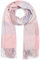 styleBREAKER Unisex weicher Karo Schal mit langen Fransen, bunt kariert, warme Winter Stola mehrfarbig 01017110, Farbe:Rose-Flieder-Weiß
