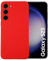 Maxter Cover Compatibile con Samsung S23 - Custodia Prottetiva per Cellulare in Silicone Flessibile Morbida Antiurto (Rosso)