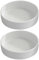 Toddmomy Lot de 2 soucoupes en bois brésilien pour plantes hydroponiques en céramique blanche - Plateau à bijoux, desserts, décoration de bureau