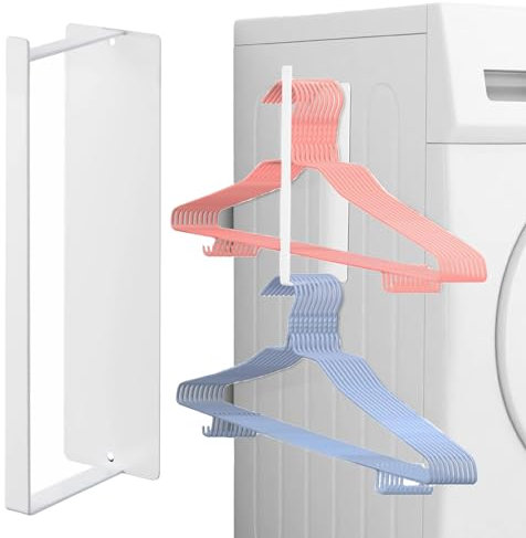 Janxin Magnetic Clothes Hanger Organizer Clothes, 25 x 9,5 x 6 cm, Kleiderbügel-aufbewahrungsregal, Aufbewahrungsregal für Kleiderbügel (Weiß)