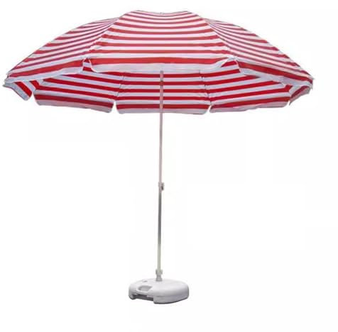 WDFYD 8.2Ft Sonnenschirm, Sonnenschirm, UPF 50+, Sonnenschutz, Portable Baldachin, Fiberglas Rippen, für Strand Garten Balkon Pool(Red)
