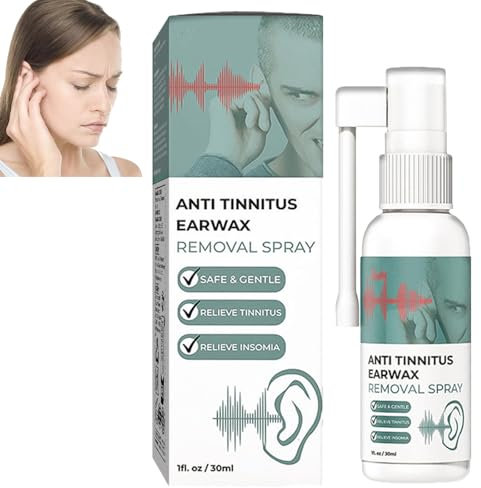 Hearing Restoration Spray, Earwax Cleaning Spray, Tinnitus Remission Spray,Spray naturale efficace per la cura dell'acufene, spray anti-acufene per la rimozione del cerume, rimozione del cerume (1ps)