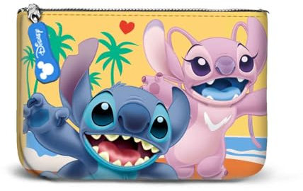 Disney Lilo und Stitch Ocean-Kleines Quadratisches Geldbörse, Blau, 13 x 10 cm