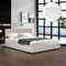 Corium Polsterbett Juva mit Matratze Bettgestell mit aufklappbarem Lattenrost Bettrahmen Cord Schlafzimmer 140x200 cm Beige