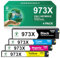 GREENSKY 973X Druckerpatronen Kompatible für 973X 973 XL für Pagewide Pro 477dw Patronen für Pagewide Pro 477dw 452dw 477dn 452dn 577dw 577z 552dw Managed MFP P55250dw Drucker (4 Pack)