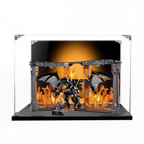 Acrylic Display Case for Lego 10367 Bookshelf, Dustproof Box, Storage Box, Transparent Box, Display Box Compatible with 10367 (Box Only) (Back Painting 3mm)