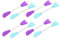 Uonlytech 8Pcs Double Ended Painting Mixing Scrapers Lightweight Spatula for Oil Paint Portable Art Tools for Color Mixing and Creative Painting