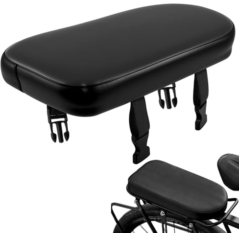 Sedile Posteriore Bicicletta 30 X 14,5 X 4 cm Sellino Posteriore Bici In Pelle PU, Altamente Elastica, Morbida e Confortevole, Impermeabile Ecuscino Cuscino per Sedile Posteriore per Bicicletta