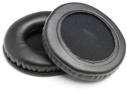 Runde Ohrpolster für professionelle Overhead-Kopfhörer, schwarz, runde Ersatz-Ohrpolster, 90 mm