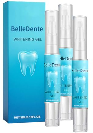 Zahnpflege-Gel für weiße Zähne – Sanfte Aufhellung gegen Verfärbungen, Frischer Atem, 3ml – Mit Natron & Minze für strahlendes Lächeln (3ml, 3 PCS)