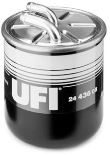 UFI Filters, Filtro Gasolio 24.436.00, Filtro Carburante per Ricambio, Adatto ad Auto, Applicabile su Diversi Modelli Chrysler, Mercedes Benz, Mitsubishi, Optare Group e Smart