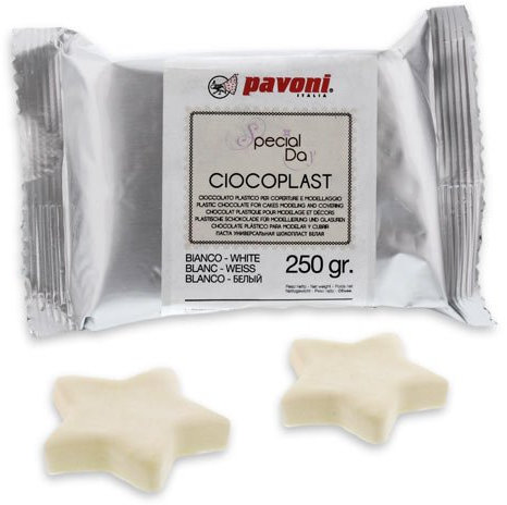 Pavoni Italia Fondant aus Schokolade 250g, weiß