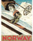 Wee Blue Coo Travel Tourism Winter Sports Norway Ski Skiing Skiier Snow Cold Art Print Poster Wall Decor Kunstdruck Poster Wand-Dekor-12X16 Zoll
