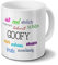 Tasse mit Namen Goofy - Motiv Positive Eigenschaften - Namenstasse, Kaffeebecher, Mug, Becher, Kaffeetasse - Farbe Weiß