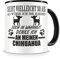 Samunshi® Ich denke an meinen Chihuahua Hunde Tasse Kaffeetasse Teetasse Kaffeepott Kaffeebecher Becher