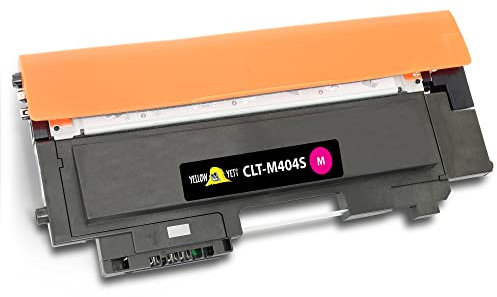 YELLOW YETI CLT M404S 404S Tonerkartusche Kompatibel mit Samsung Xpress SL-C430 SL-C430W SL-C480 SL-C480FW SL-C480W SL-C480FN Magenta