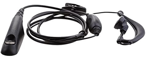 Baoblaze Garganta Mic Auriculares con Mic Compatible con Motorola GP328 GP338 GP340 Walkie Talkie