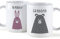 The Gift Experience Personalised Pair of Grandparents Mugs, Personal Mug, Gift for Grandparents, Retirement Gifts