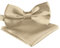 BomGuard Herren Fliege Einstecktuch für Erwachsene - Männer Damen Mann Jugendliche + Tuch,champagner-metallic beige